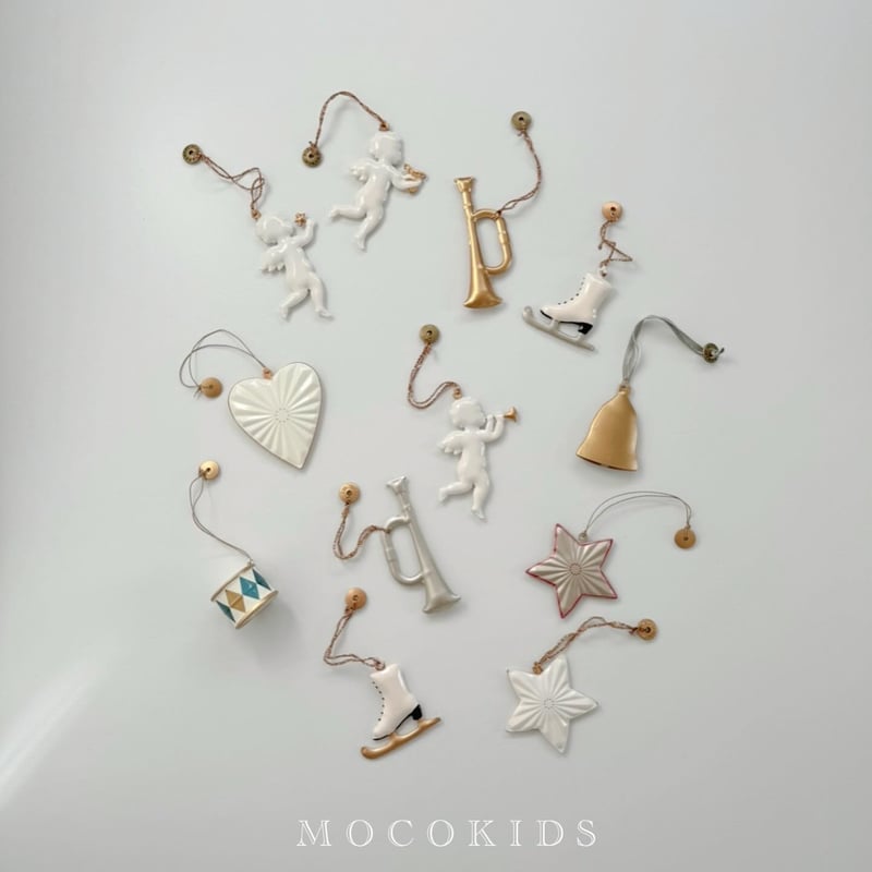 Xmas ornament兵隊さんwhite(438) | こどもふく🧸mocokids