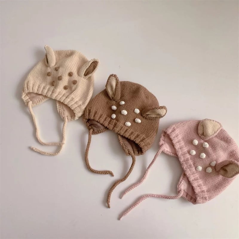 小鹿ボンネット(121) | こどもふく🧸mocokids