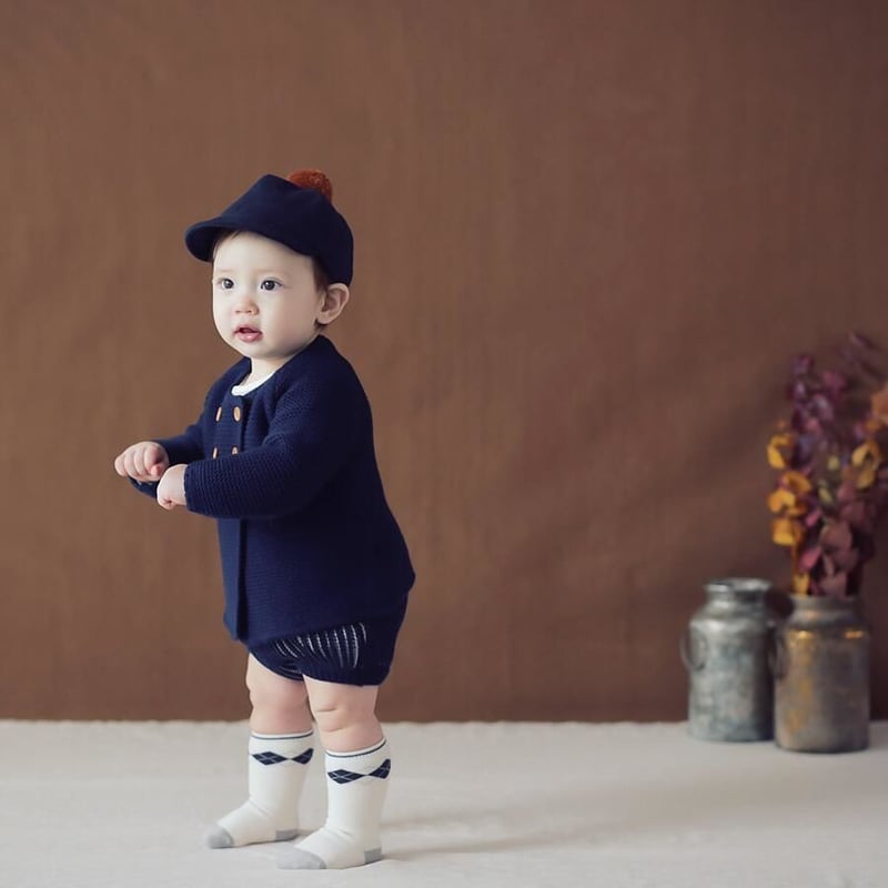 ニットストライプブルマセットアップ(871) | こどもふく🧸mocokids