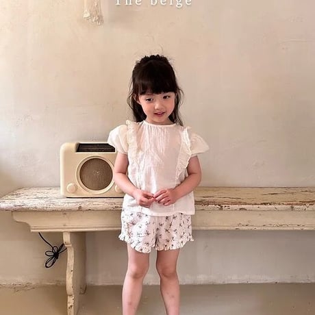 即納【The Beige】wings frill blouse(2764)