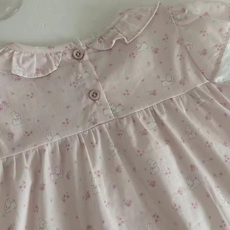 baby pinkラビットガーリーセットアップ(2199)