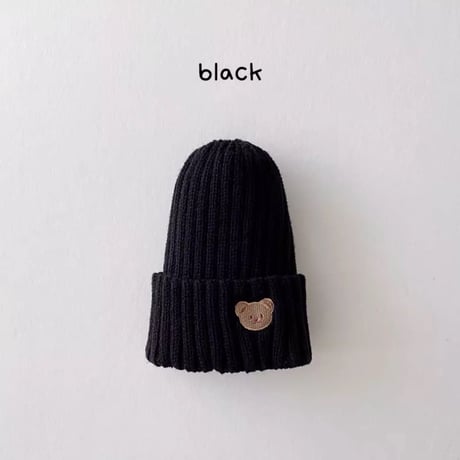 7color くま刺繍ニット帽(1893)