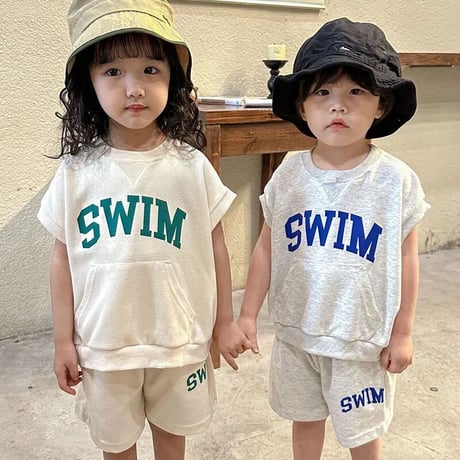 SWIMスウェット半袖セットアップ(3074)