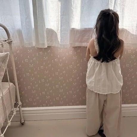 即納【The Beige】linen long skirt pants(2756)
