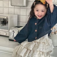 kids デニムブルゾン × キャミティアードワンピース(3172)