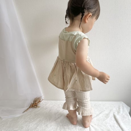 即納あり◆ヴィンテージ小花柄キャミorフリルロンパース(1140)