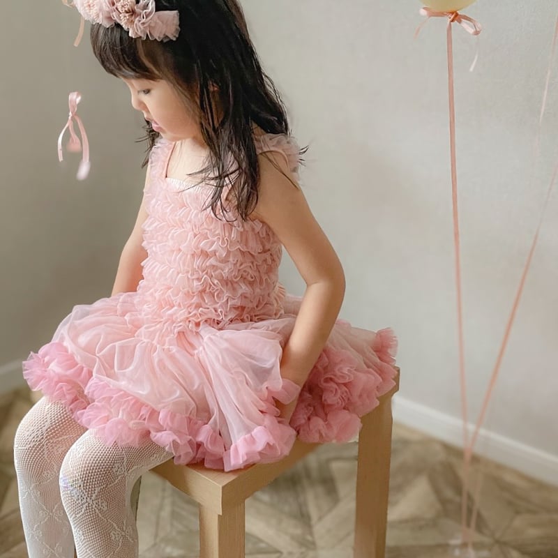 pinkチュチュチュールバレリーナドレス(1536) | こどもふく moco kids