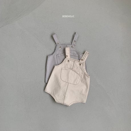 即納【bebeholic】Chino Suspender  salopette (be34)