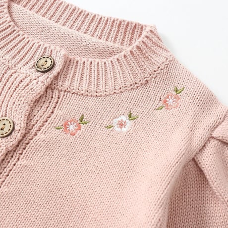 pink 小花柄ニットガーデンorニットサロペット(3271)