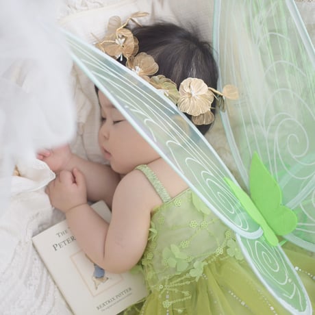 green fairy wingドレス(590)