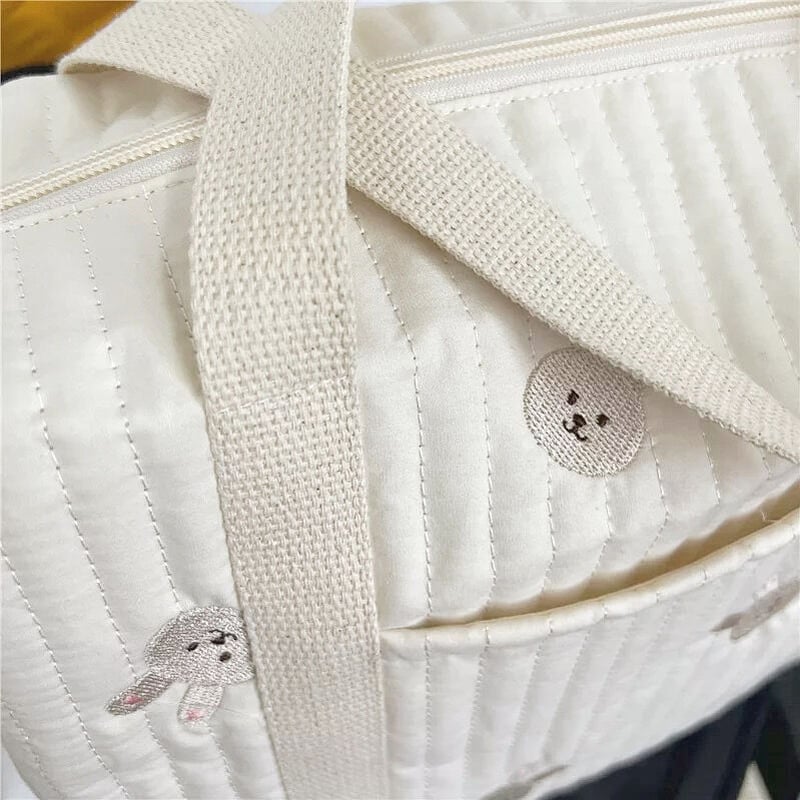 前ポケットキルティング刺繍トートバッグ(2223) | こどもふく🧸mocokids