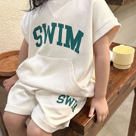 SWIMスウェット半袖セットアップ(3074)