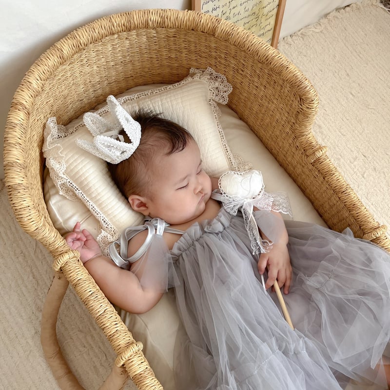 gray/pink ショルダーリボンチュチュドレス(593) | こどもふく