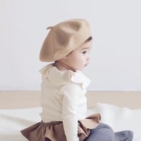 kids 6colorウールベレー帽(476)
