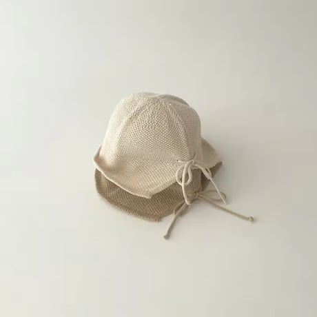beige/brown ストローハット(1210)