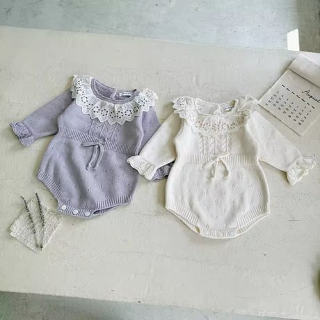【正規品】marlow and mae ホワイト 長袖ロンパース Marlow and Mae] ジアロンパース | baby_baby_baby_select