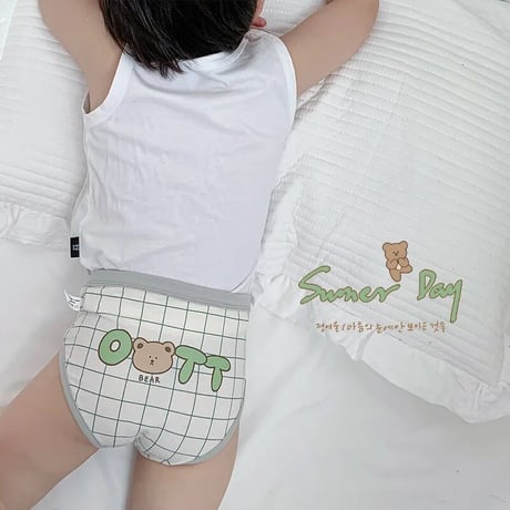 boy&girl 3pcs ゆるくまパンツセット(271)