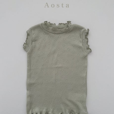 即納【Aosta】camellia T-shirt(2982)