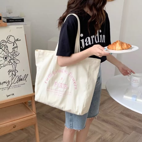 PARIS.ロゴ刺繍トートバッグ(2708)