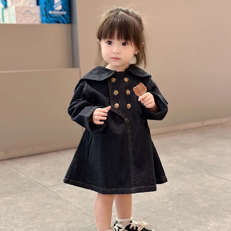 Apolina kids デニムワンピース　2-3y Apolina kids ワンピース 2-3y apolina アポリナ 2/3y デニム