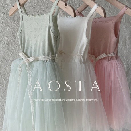 即納【Aosta】camellia tutu dress(2980)