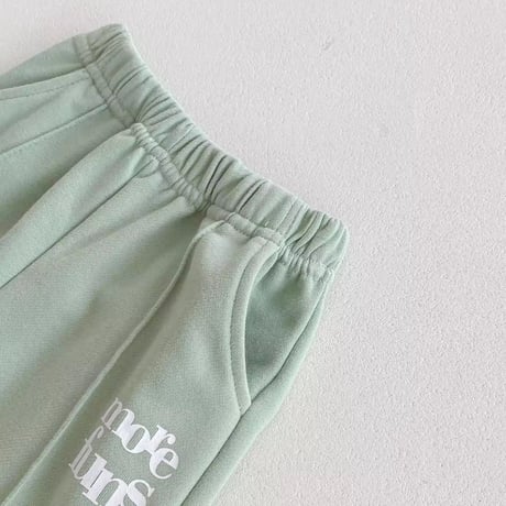 grayトレーナー×mint greenパンツセットアップ(4157)