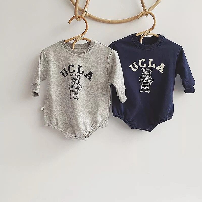 即納◇baby&kids 家族お揃いUCLAスウェットロンパースor