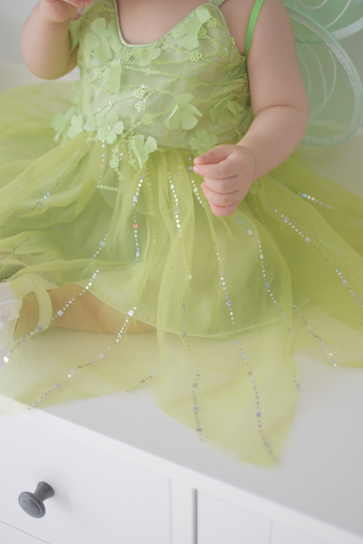 即購入⭕️ Sサイズ ティンカーベル グリーン 葉っぱ ミニドレス