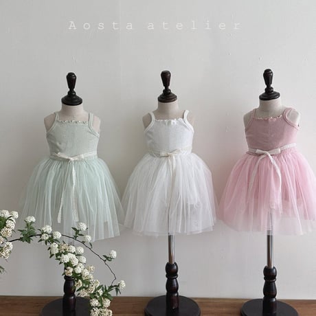 即納【Aosta】camellia tutu dress(2980)