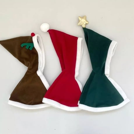 サンタ×トナカイ×ツリーXmasポンチョ(2425)