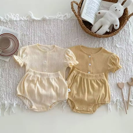 lemon/beige メローアイレットセットアップ(1153)