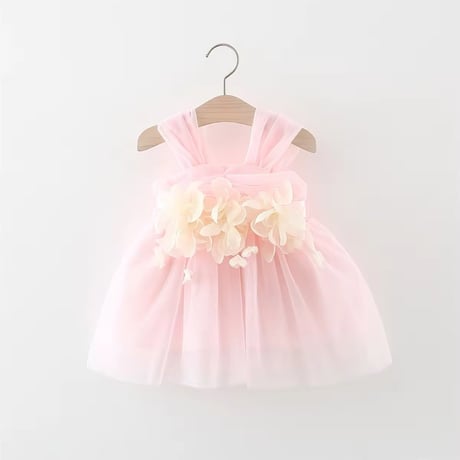 mint/pink ウエストフローラルドレス(688)