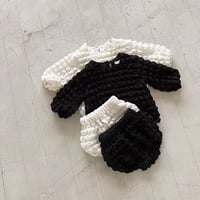 モノトーン長袖くしゅくしゅセットアップ(2291)
