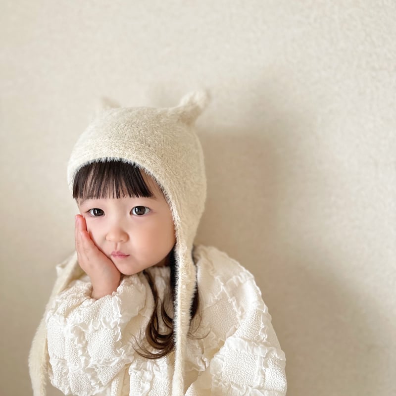 cat earsニットボンネット(448) | こどもふく moco kids