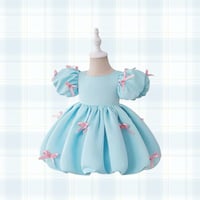 miniピンクリボンライトブループリンセスドレス(1944)