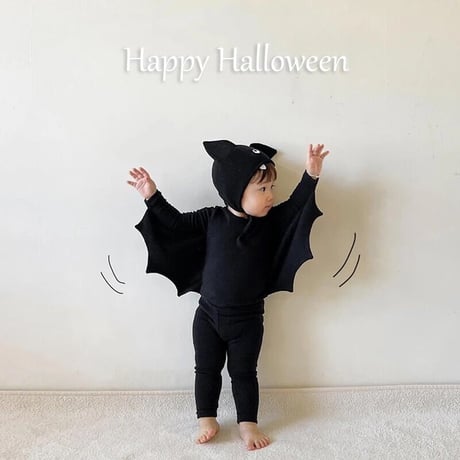 Halloweenコウモリセットアップ(3209)