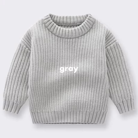10color リブ編みニット(750)