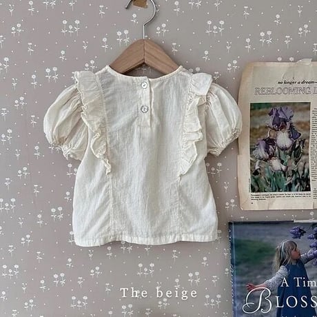 即納【The Beige】wings frill blouse(2764)