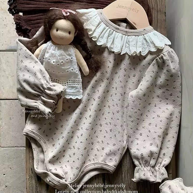 jennybebe 姉妹お揃いコットンフリルレース小花柄トップスor jennybebe 姉妹お揃いコットンフリルレース小花柄トップスor