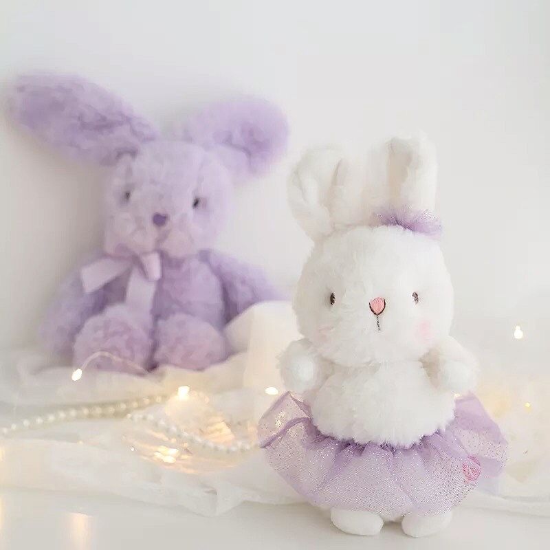 パープルバニーぬいぐるみ(046) | こどもふく🧸mocokids