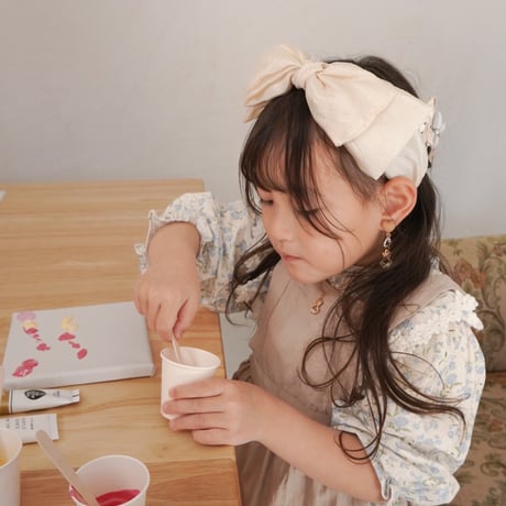 くしゅ素材リボンカチューシャ(548)