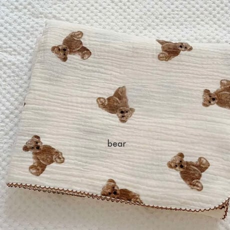 10color ふち刺繍ガーゼケット(283)