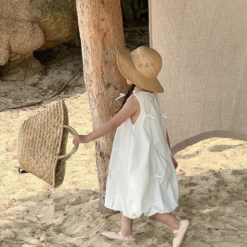 Blumarine ノースリーブワンピース クリーム M.SUMMER1 ノースリーブ