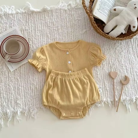 lemon/beige メローアイレットセットアップ(1153)
