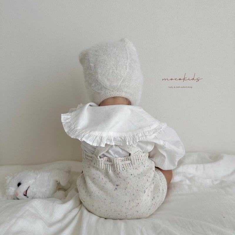 つぶつぶマーブルニットサロペット(2334) | こどもふく moco kids