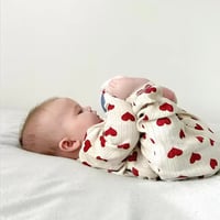 BabyGirl 長袖ロング丈リブロンパース(1212)