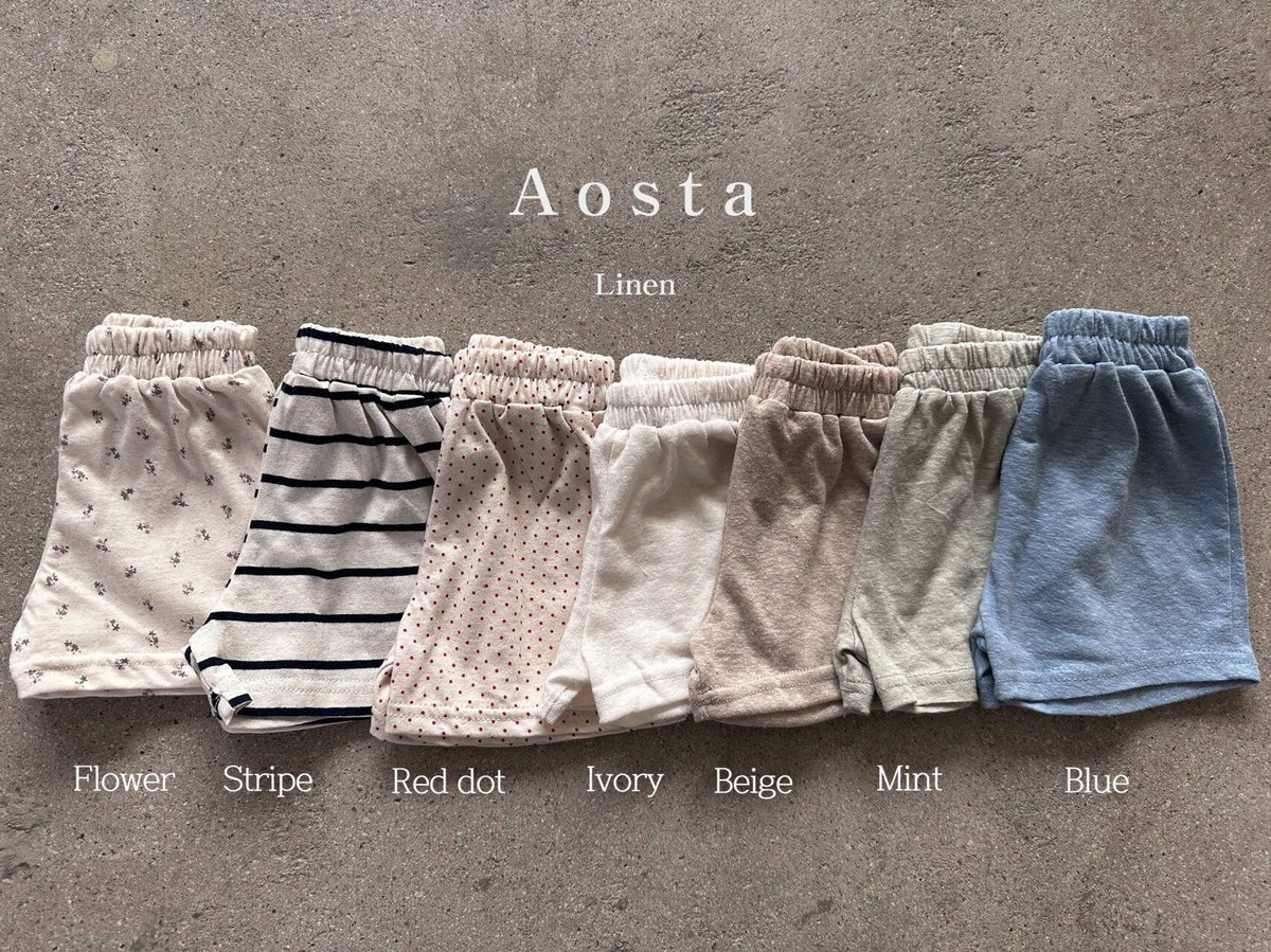 即納【Aosta】リネンショートパンツ(2954) | こどもふく moco kids