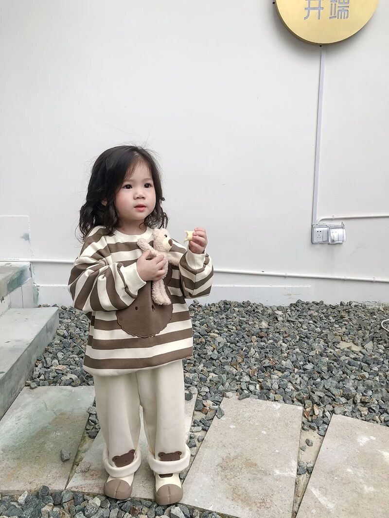 くまコーデプリントトレーナーorパンツ(2314) | こどもふく🧸mocokids