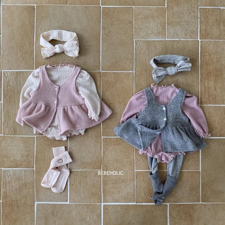 即納【BEBE HOLIC】jacquard mellow suit(b57)