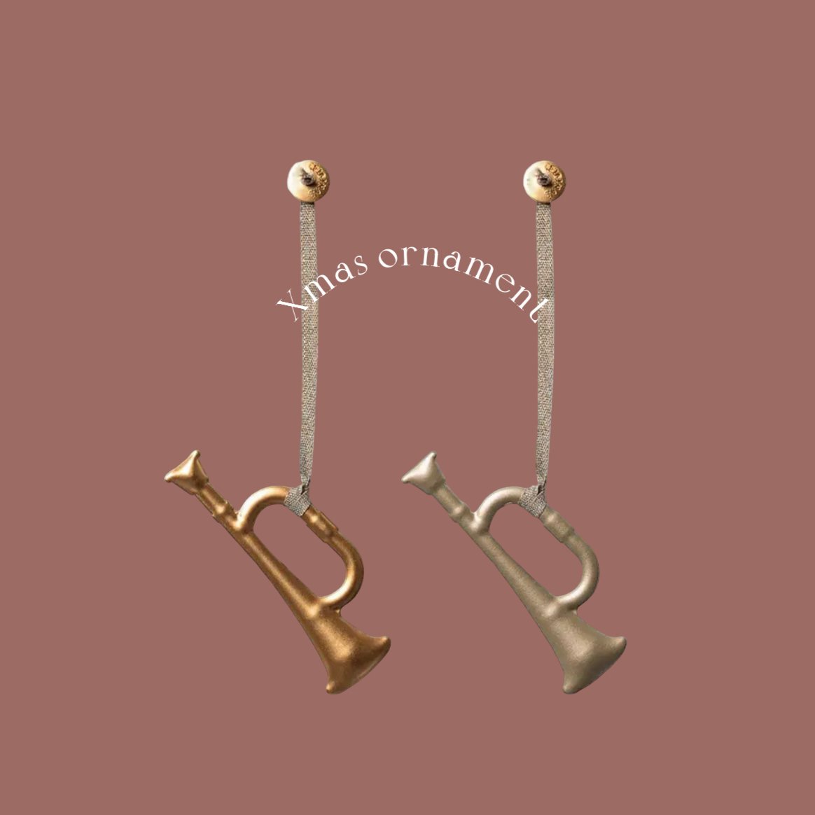 Xmas ornamentトランペット(432) | こどもふく🧸mocokids